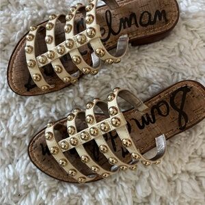 Sam Edelman Gold Studded Sandals